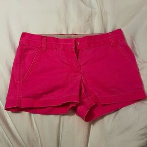 Pink Chino J Crew Shorts